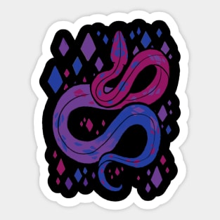 Bisexual Pride Snake Sticker